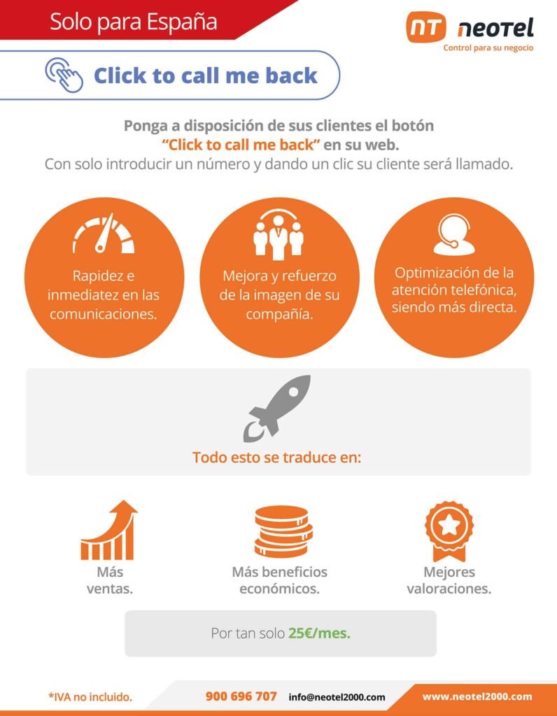 El Click to call me back le da vida a la página web empresarial click to call me back